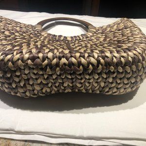 The Limited Canvas/Wicker tote